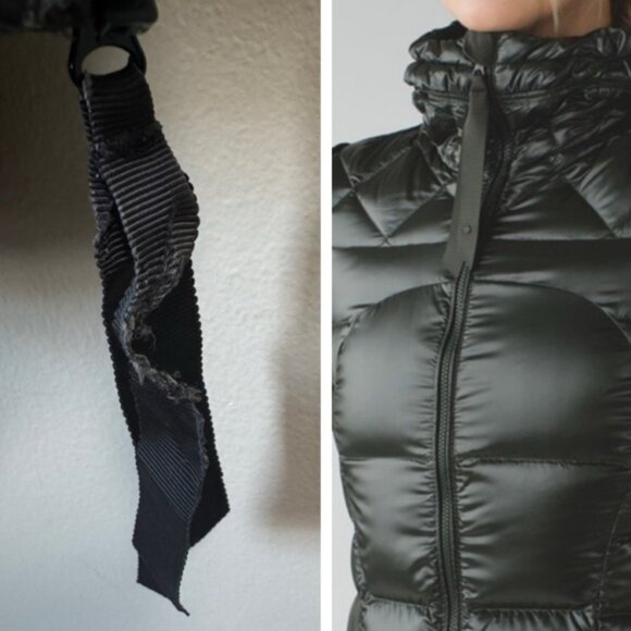 Lululemon FluffinAwesome Puffer Goose Down Hoodie Jacket Zip Hood Pocket Green 8 - Picture 8 of 16